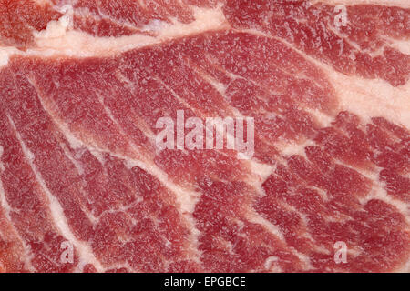 Rohes Schweinefleisch Kotelett Hintergrund Stockfoto