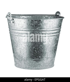 Metallic Eimer Stockfoto