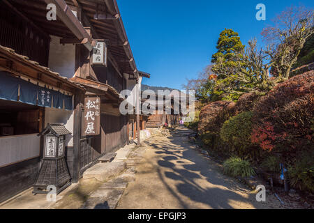 Tsumango, malerische traditionelle Post Stadt in Japan Stockfoto