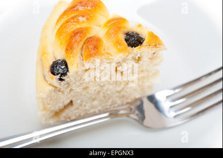 Blaubeeren Brot Kuchen dessert Stockfoto