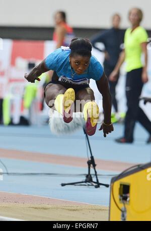 17. Mai 2015 - Shanghai, Volksrepublik China - CATERINE IBARGUEN (Kolumbien) während der Dreisprung Frauen an Shanshai Diamond League. © Marcio Machado/ZUMA Draht/Alamy Live-Nachrichten Stockfoto