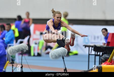 17. Mai 2015 - Shanghai, Volksrepublik China - OLGA RYPAKOVA (Kasachstan) während der Dreisprung Frauen an Shanshai Diamond League. © Marcio Machado/ZUMA Draht/Alamy Live-Nachrichten Stockfoto