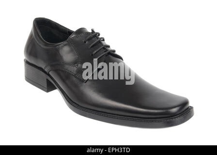 Mannes schwarzen Schuh Stockfoto