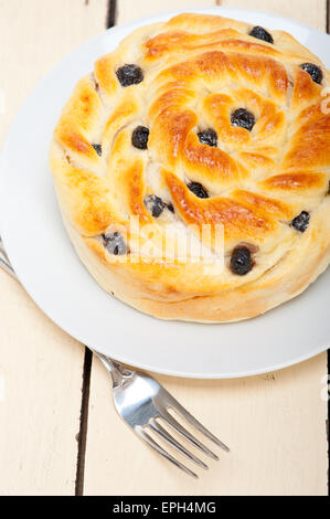 Blaubeeren Brot Kuchen dessert Stockfoto