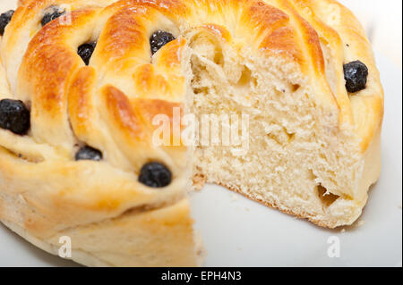 Blaubeeren Brot Kuchen dessert Stockfoto