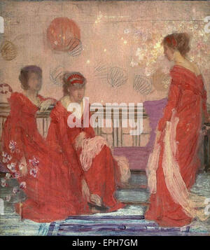 James Abbott McNeill Whistler Harmonie in Fleisch Farbe und rot Stockfoto