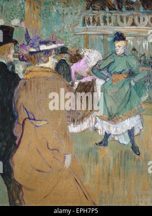 Henri Marie Raymond de Toulouse-Lautrec Quadrille im Moulin Rouge Stockfoto