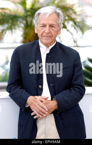 Cannes, Frankreich, 18. Mai 2015. Costa-Gavras bei einem Fototermin bei den 68. Filmfestspielen von Cannes am 18. Mai 2015 Credit: Dpa picture-Alliance/Alamy Live News Stockfoto