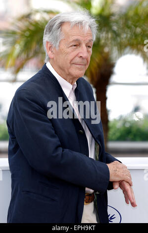 Cannes, Frankreich, 18. Mai 2015. Costa-Gavras bei einem Fototermin bei den 68. Filmfestspielen von Cannes am 18. Mai 2015 Credit: Dpa picture-Alliance/Alamy Live News Stockfoto