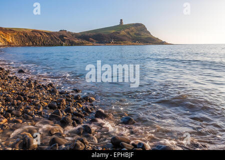 Schönen Kiesstrand im Kimmeridge Bay auf der Jurassic Küste von Dorset England UK Europe Stockfoto