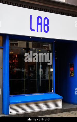 LAB-cocktail-Bar, Old Compton Street, Soho, London, England, UK Stockfoto