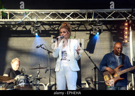 Jo Harman Sänger Dart Music Festival in Dartmouth Devon Uk 2015 Stockfoto