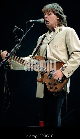 Paul McCartney an Robert F. Kennedy Fußballstadion in Washington DC. 4. Juli 1990. Stockfoto