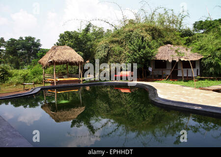 der Bison Resort, Kabini, Karnadaka, Stockfoto