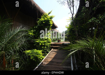 der Bison Resort, Kabini, Karnadaka, Stockfoto
