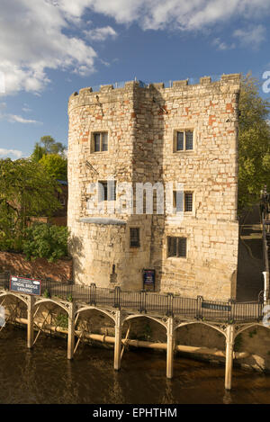 Lendal Tower und den Fluss Ouse in York, Mai 2015. Stockfoto