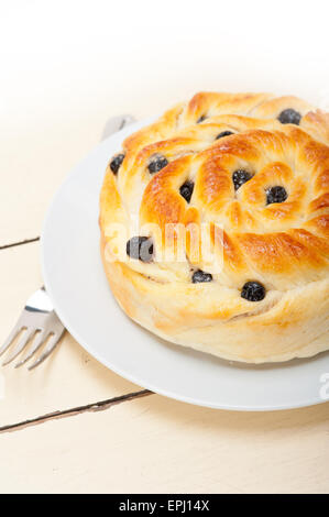 Blaubeeren Brot Kuchen dessert Stockfoto