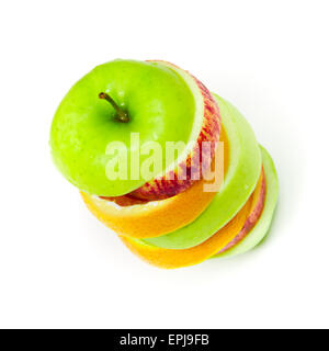 gestapelte Äpfel Stockfoto