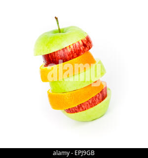 gestapelte Äpfel Stockfoto