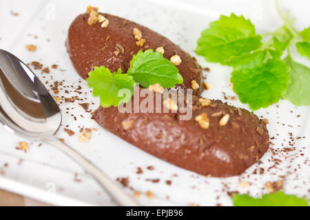 Mousse au Chocolat Stockfoto