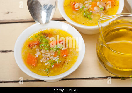 Syrische Gerstensuppe Brühe Aleppo Stil Stockfoto