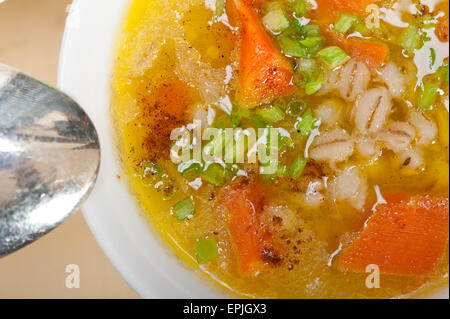 Syrische Gerstensuppe Brühe Aleppo Stil Stockfoto