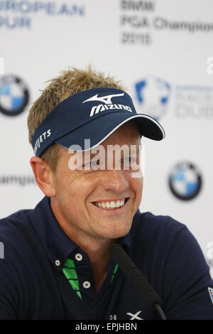 Porträt von Luke Donald englische Professional Golfer bei Media call 2015 Stockfoto