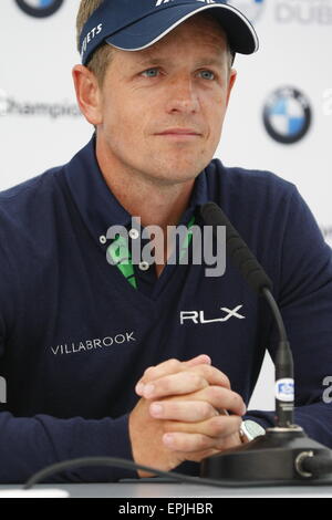 Porträt von Luke Donald englische Professional Golfer bei Media call 2015 Stockfoto