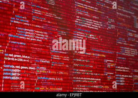Roter code Stockfoto