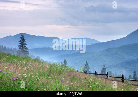 Berglandschaft. Zusammensetzung der Natur. Stockfoto