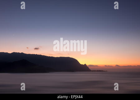 Landzunge von Hanalei auf Insel Kauai Stockfoto