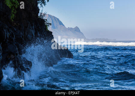 Landzunge von Hanalei auf Insel Kauai Stockfoto