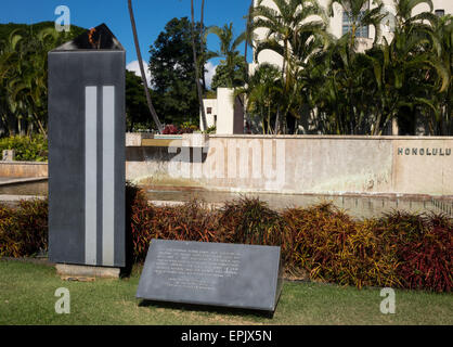 Honolulu Hale Regierungssitz in Staat Stockfoto
