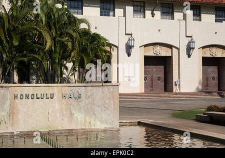 Honolulu Hale Regierungssitz in Staat Stockfoto