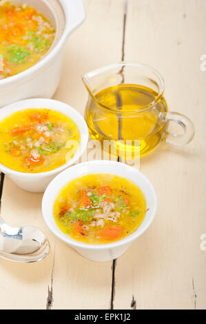 Syrische Gerstensuppe Brühe Aleppo Stil Stockfoto