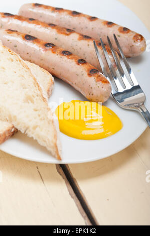 traditionelle deutsche Würstel Wurst Stockfoto