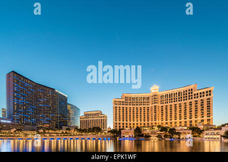 LAS VEGAS - 21 Dezember: Bellagio Casino am 21. Dezember 2013 in Stockfoto