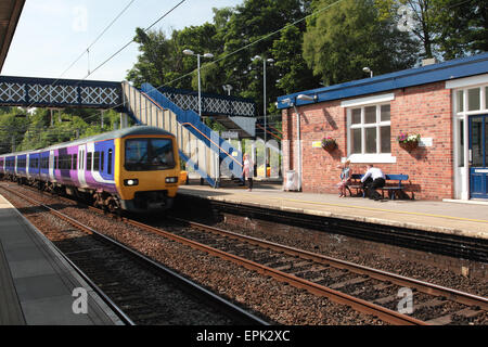Die Station in Kidsgrove in der Nähe von Stoke-on-Trent, Staffordshire Stockfoto