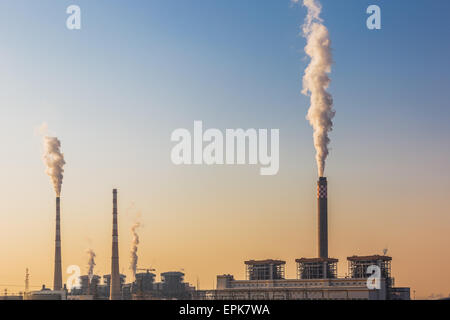 Kraftwerk-Panorama Stockfoto