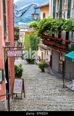 Blick auf Bellagio am Comer See Stockfoto