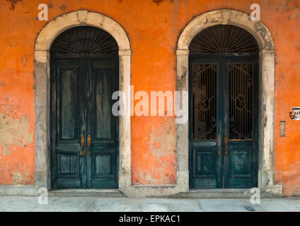 Panama, Provinz Panama, Panama-Stadt, alte Tür In Casco Viejo Stockfoto