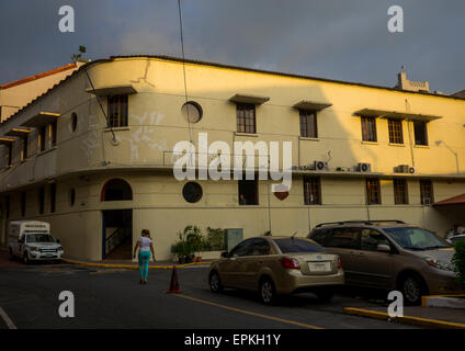 Panama, Provinz Panama, Panama-Stadt, Polizeistation In Casco Viejo Stockfoto