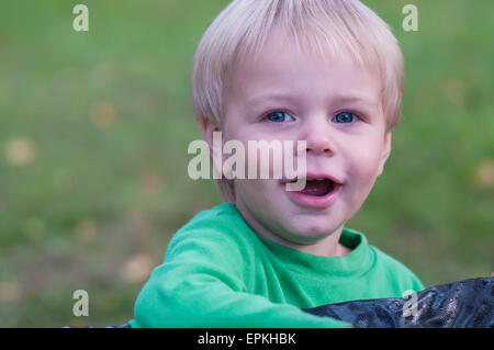 Glückliches Baby boy Stockfoto