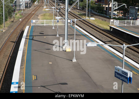 Sydney-Bahnhof am Toongabbie in western Sydney, Australien Stockfoto