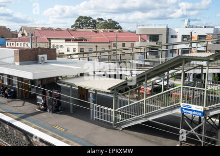 Toongabbie Bahnhof in western Sydney, new South Wales, Australien Stockfoto