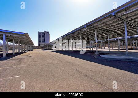 Leeren Sie Parkplatz Long Island New York Stockfoto