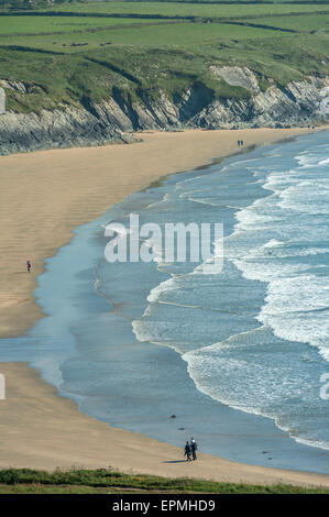 Wales. Pembrokeshire. Whitesands Beach. Cymru. VEREINIGTES KÖNIGREICH. Vereinigtes Königreich Stockfoto