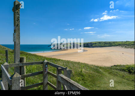 Breite Haven Südstrand. Pembrokeshire. Wales Stockfoto