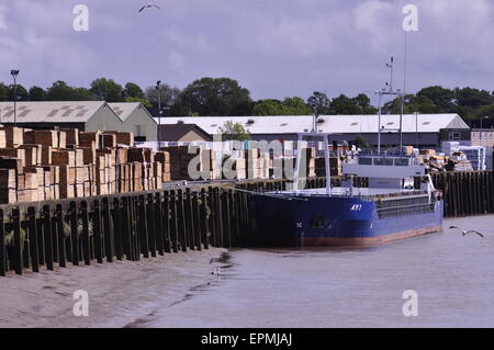 Hafen von Wisbech, Cambridgeshire, England UK Stockfoto