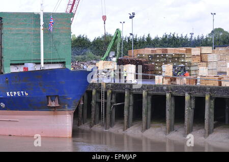 Hafen von Wisbech, Cambridgeshire, England UK Stockfoto